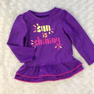 Cat & Jack Rashguard Swim Top Purple 2T